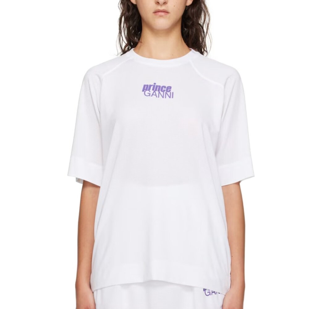 Ganni x Prince oversized tennis tee